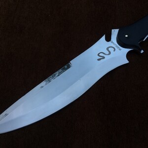 Jack Krauser Knife Reproduction Giant Version Personalized Custom Handmade Spring Steel, Bowie Knife, Birthday Gift, Gift For Friend image 7