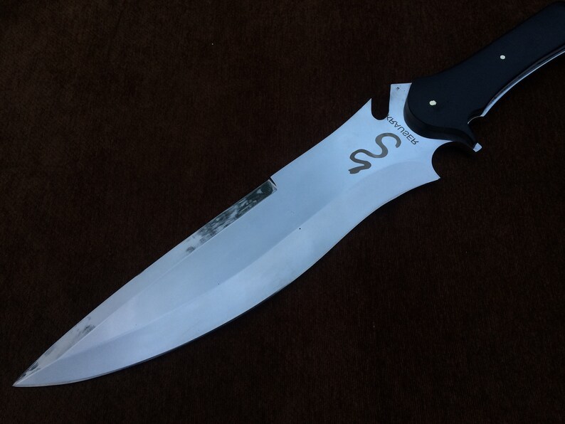 Jack Krauser Knife Reproduction Giant Version Personalized Custom Handmade Spring Steel, Bowie Knife, Birthday Gift, Gift For Friend image 7