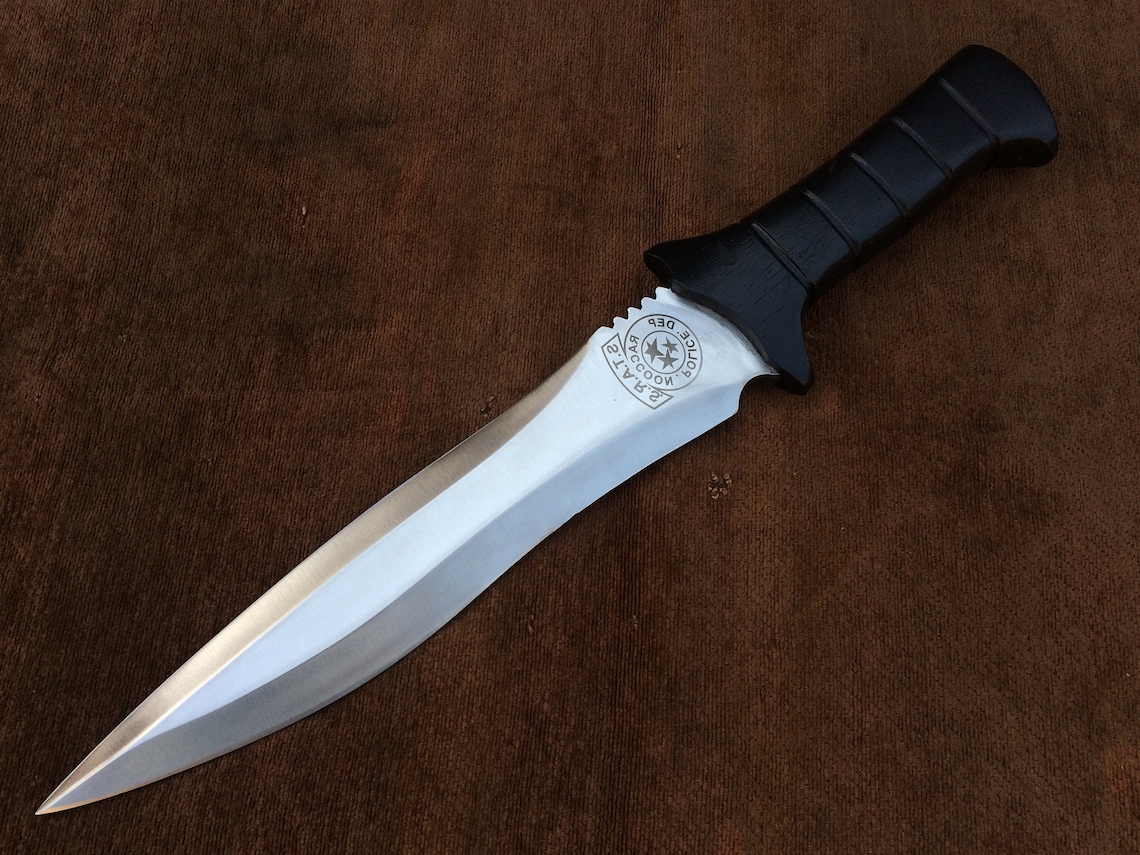 RE4 Leon Kennedy's Knife Custom Handmade Spring Steel Etsy