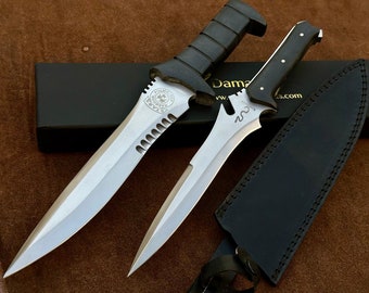 Jack Krauser | Leon Kennedys Knife Personalized Custom Handmade Spring Steel, Bowie Knife, Replica , Birthday Gift for him, Gift For Friend