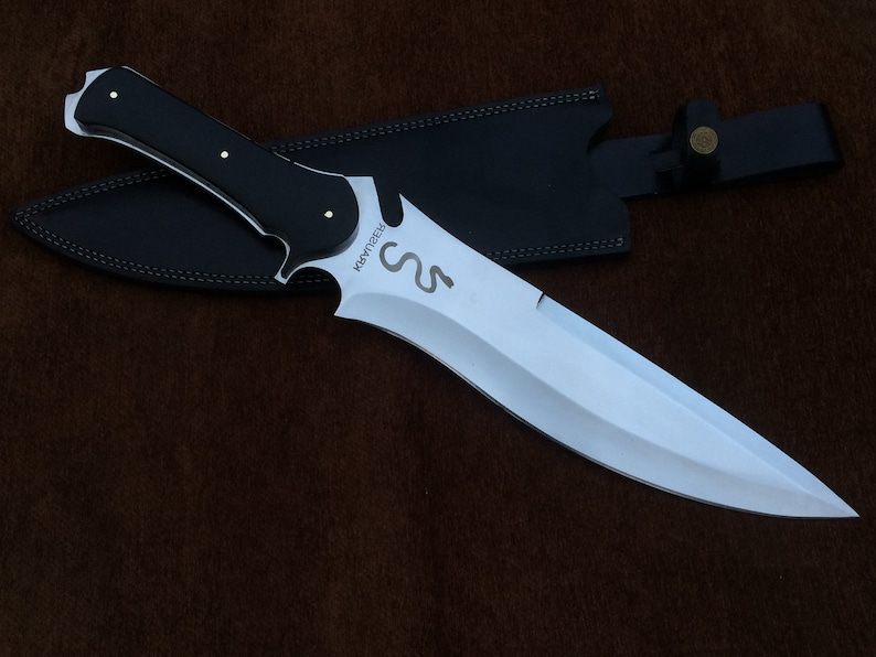 Jack Krauser Knife Reproduction Giant Version Personalized Custom Handmade Spring Steel, Bowie Knife, Birthday Gift, Gift For Friend image 1