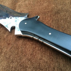Jack Krauser Knife Reproduction Giant Version Personalized Custom Handmade Spring Steel, Bowie Knife, Birthday Gift, Gift For Friend image 10