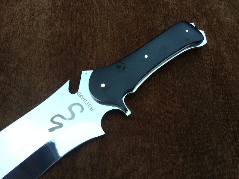 Jack Krauser Knife Reproduction Giant Version Personalized Custom Handmade Spring Steel, Bowie Knife, Birthday Gift, Gift For Friend image 8
