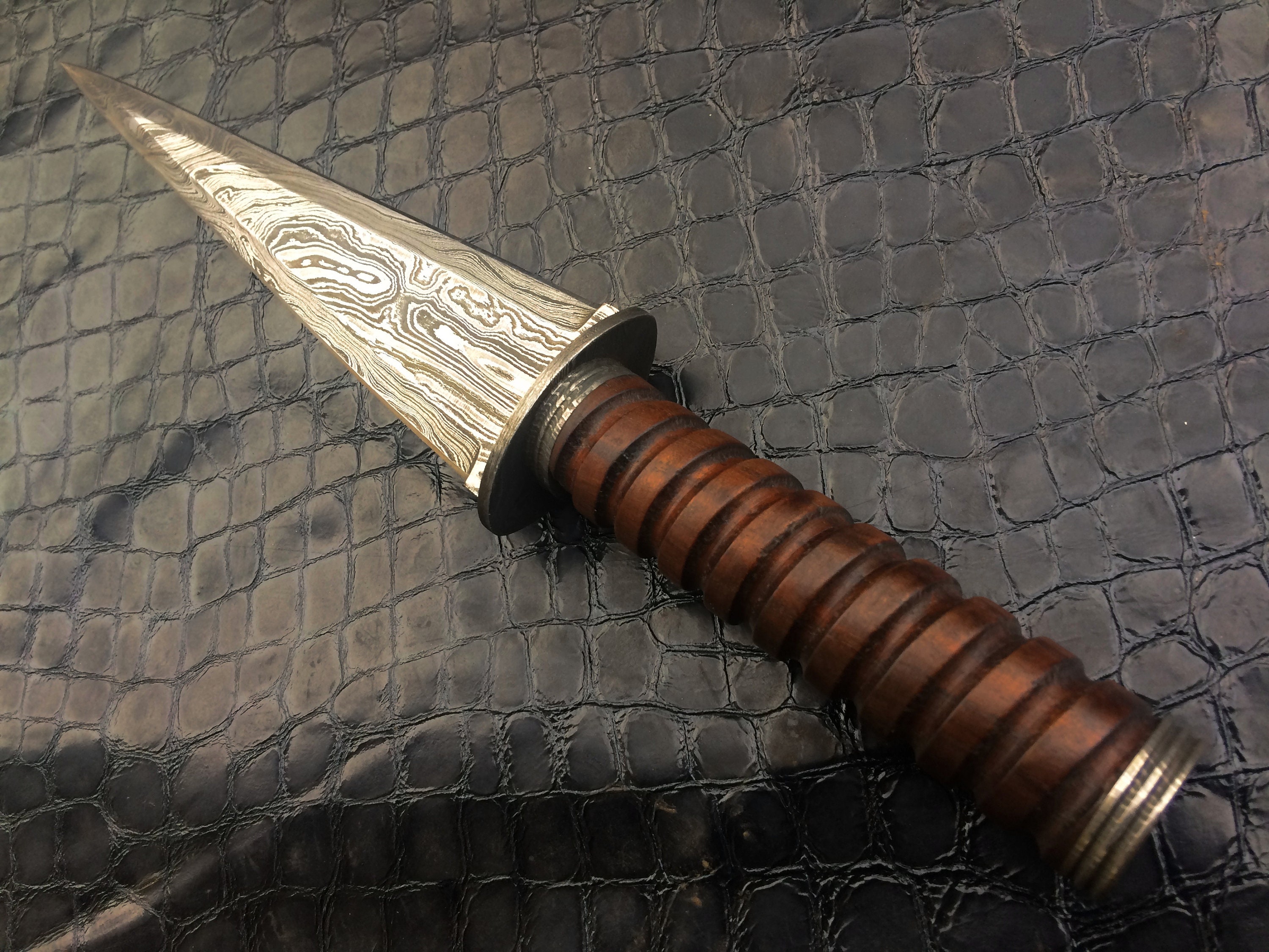 Barcelona Spike Dagger Custom Handmade Damascus Steel Etsy
