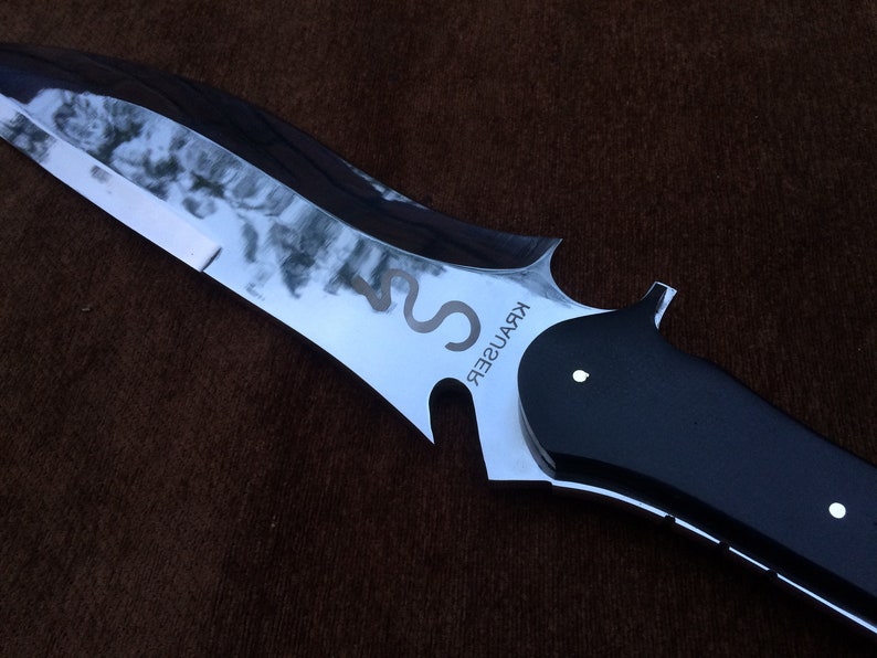 Jack Krauser Knife Reproduction Giant Version Personalized Custom Handmade Spring Steel, Bowie Knife, Birthday Gift, Gift For Friend image 9