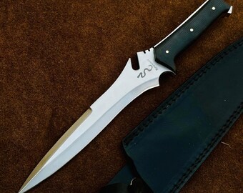 Jack Krauser Knife Personalized Custom Handmade Spring Steel, Bowie Knife, Replica , Mirror Finished, Birthday Gift for him, Gift For Friend