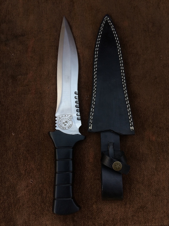 Set of 2 Handmade 5160 Spring Steel RE4 Krauser's Knife,Bowie knife,Tactical,  6