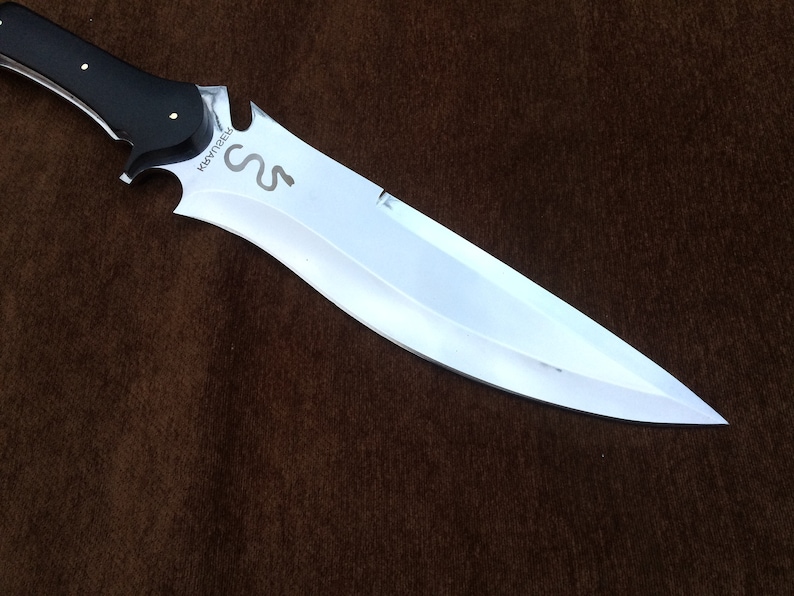 Jack Krauser Knife Reproduction Giant Version Personalized Custom Handmade Spring Steel, Bowie Knife, Birthday Gift, Gift For Friend image 3