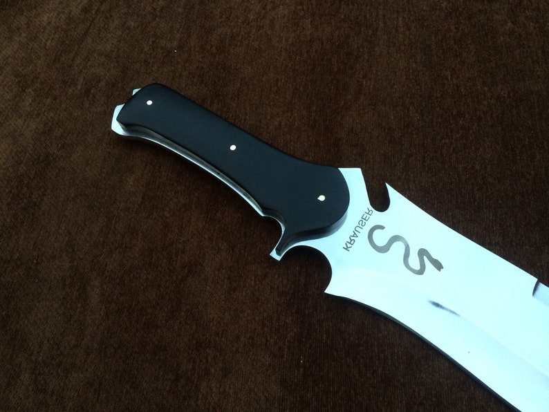 Jack Krauser Knife Reproduction Giant Version Personalized Custom Handmade Spring Steel, Bowie Knife, Birthday Gift, Gift For Friend image 4