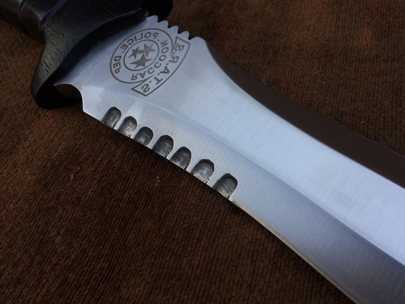 RE4 Leon Kennedy's Knife Custom Handmade Spring Steel Etsy