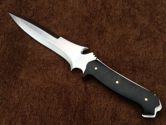  VIKINGSHUB Custom Handmade 5160 Spring Steel Resident Evil 4  Jack Krauser Full Tang Knife, Hunting knife, Gaming Knife, Giant Version :  Sports & Outdoors