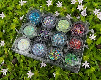 Luxus Glitzer Gel Palette Volumen 2 *Fast 100 Gramm Glitzer Gel!*