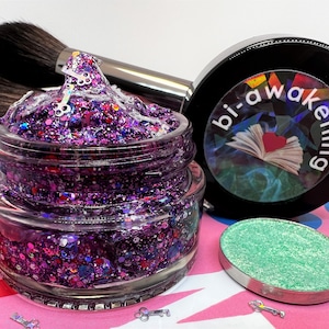 Bi-Awakening - GLITTER GEL inspiré du rouge, du blanc et du bleu royal