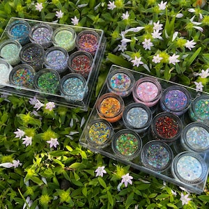BUNDLE Luxury Glitter Gel Palette Volume 1 & 2 *Almost 200 Grams of Glitter Gel!*