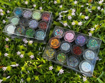 BUNDLE Luxus Glitter Gel Palette Volumen 1 & 2 *Fast 200 Gramm Glitzergel!*