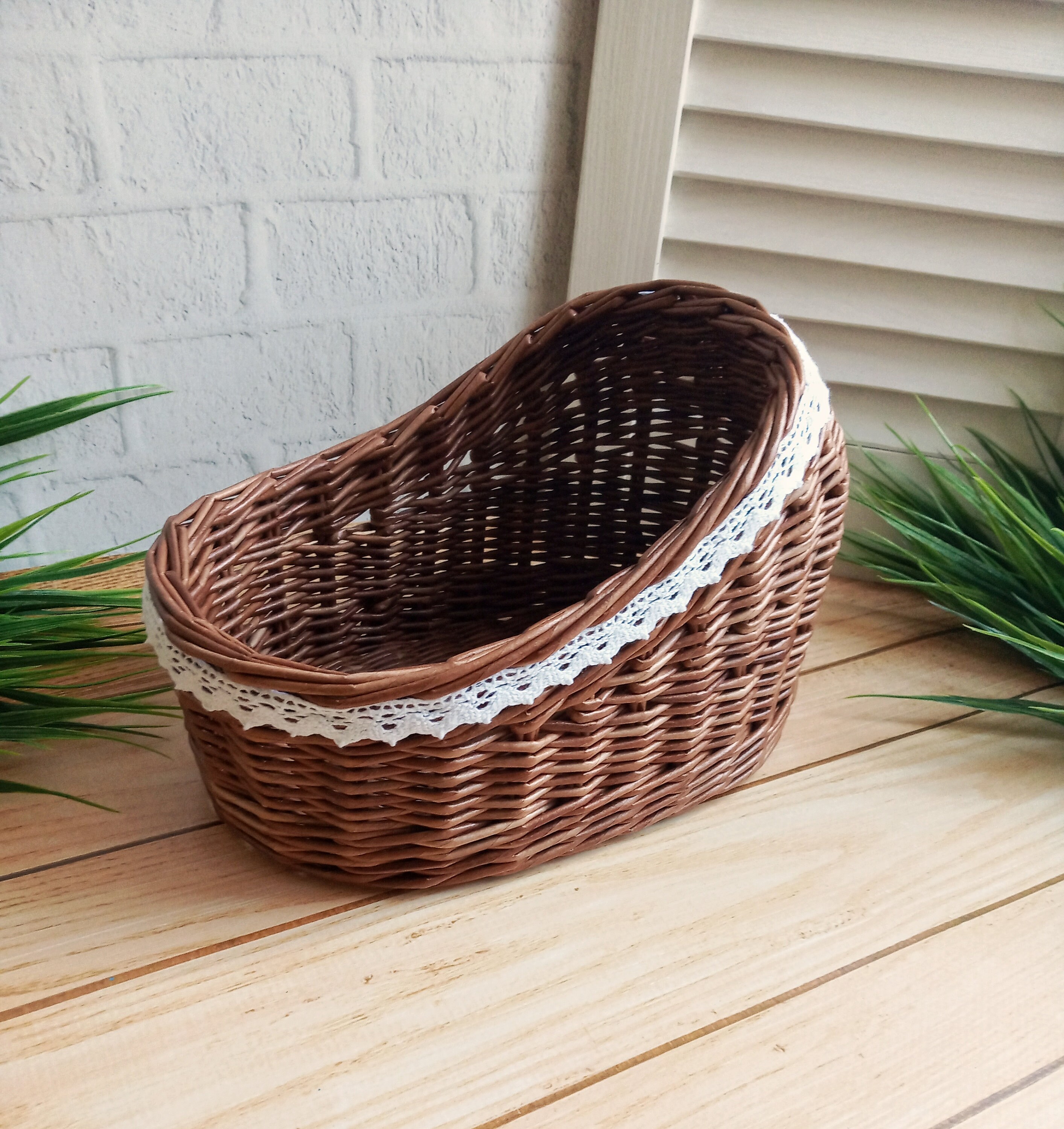 Beautiful decor for a nursery. Basket for decorating a gift Etsy