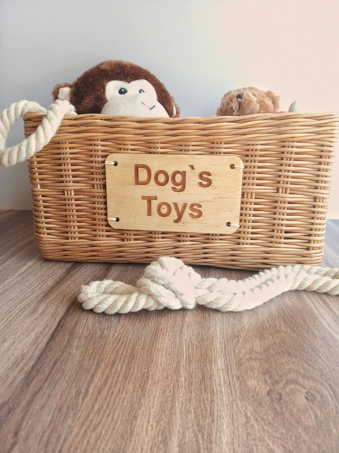 Storage Basket for Dog Toys. Personalized Basket With Toys for Etsy UK