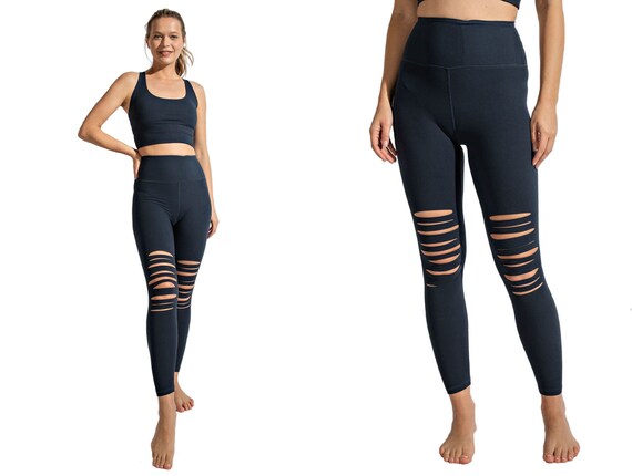 Women's Full Length Wide Waistband Butter Soft Yoga Leggings With Side  Pockets 