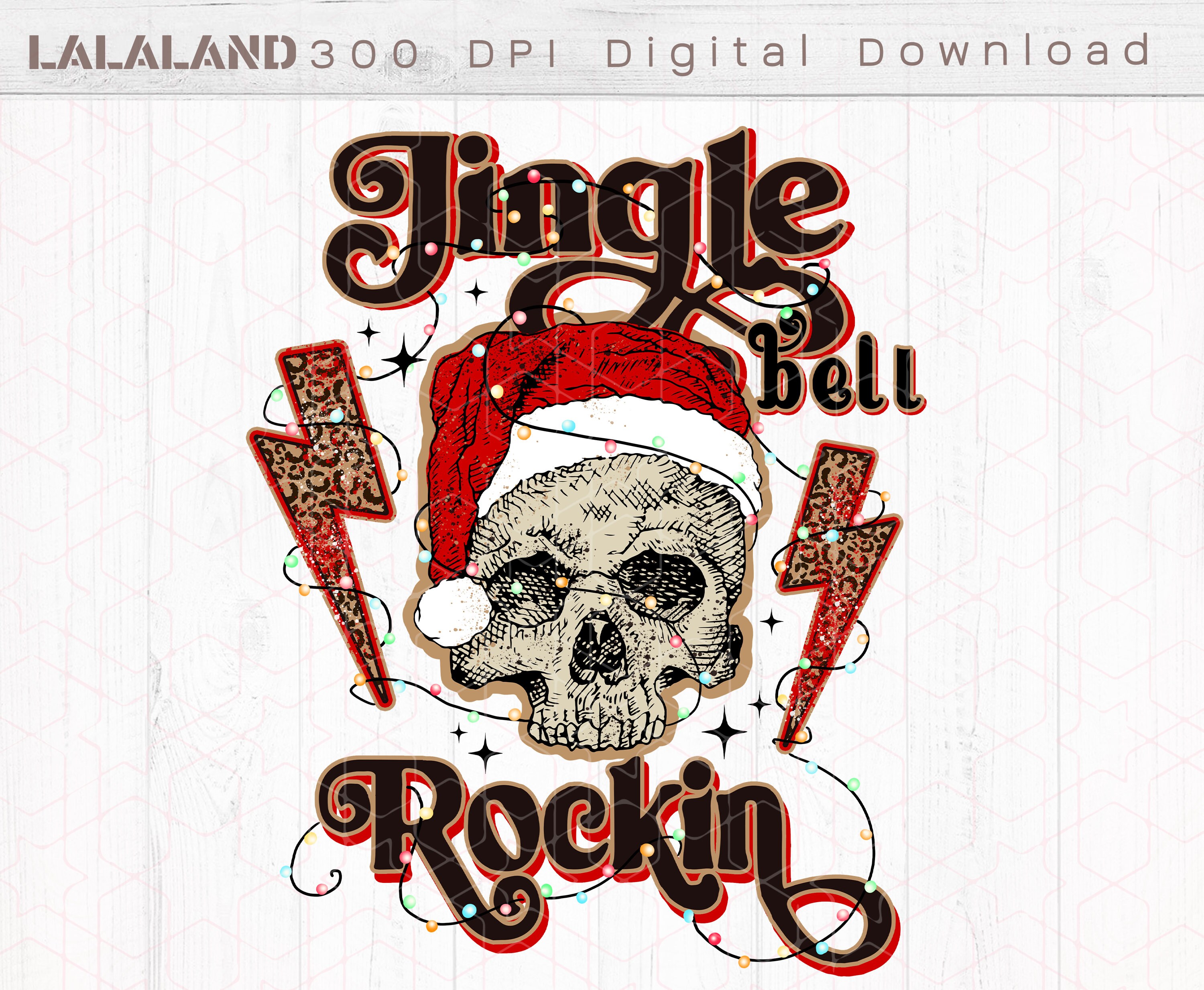 Jingle Bell Rockin Png, Merry Christmas Png, Rock, Holidays,christmas  Hat,western,christmas,sublimation Design, Digital Download 