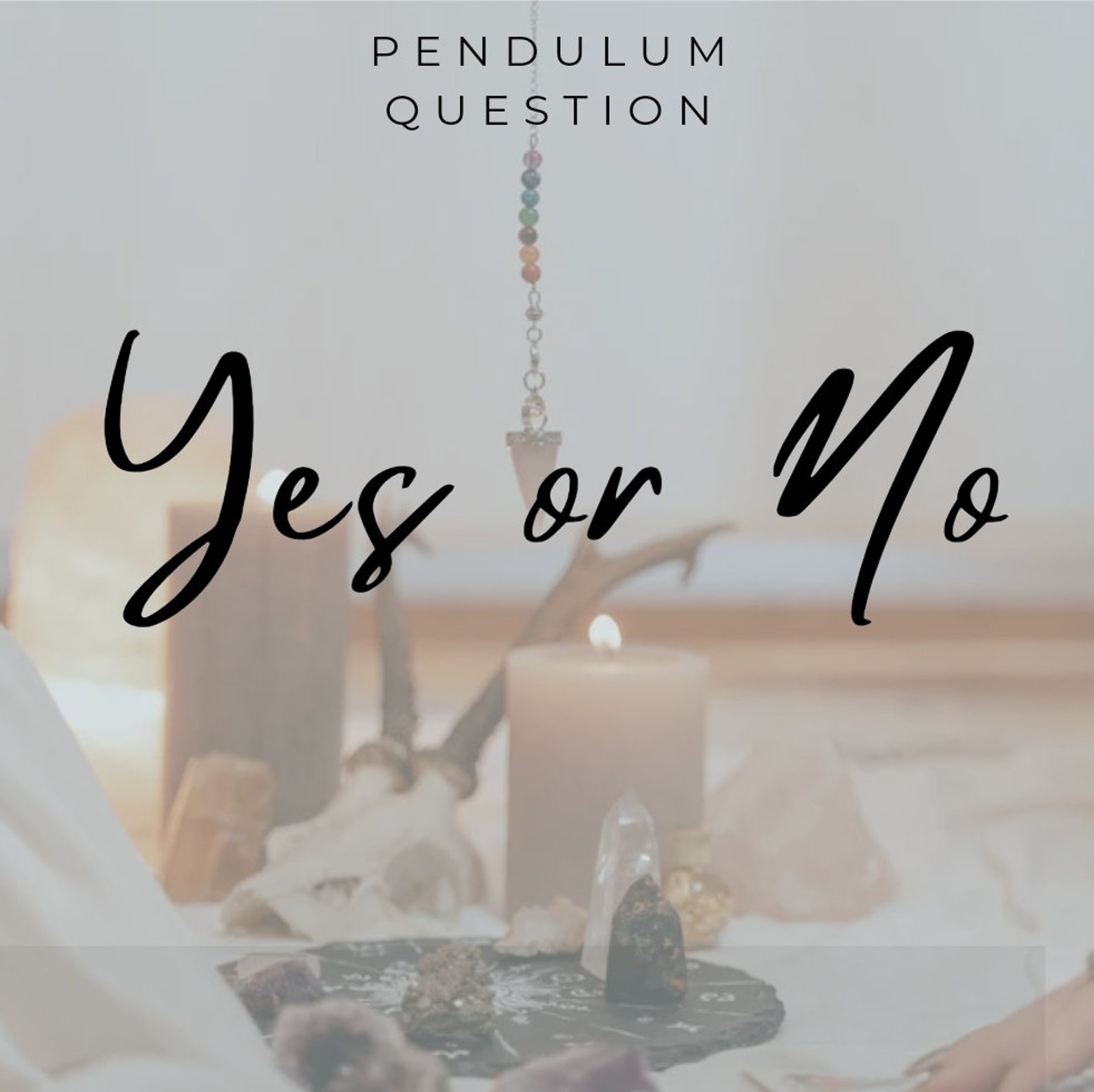 Pendulum YES OR NO Reading Etsy