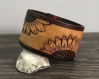 Sunflower Cuff Bracelet