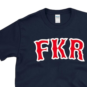 FKR - Boston justice movement true crime free Karen Read Canton MA trial support baseball logo - T-shirt
