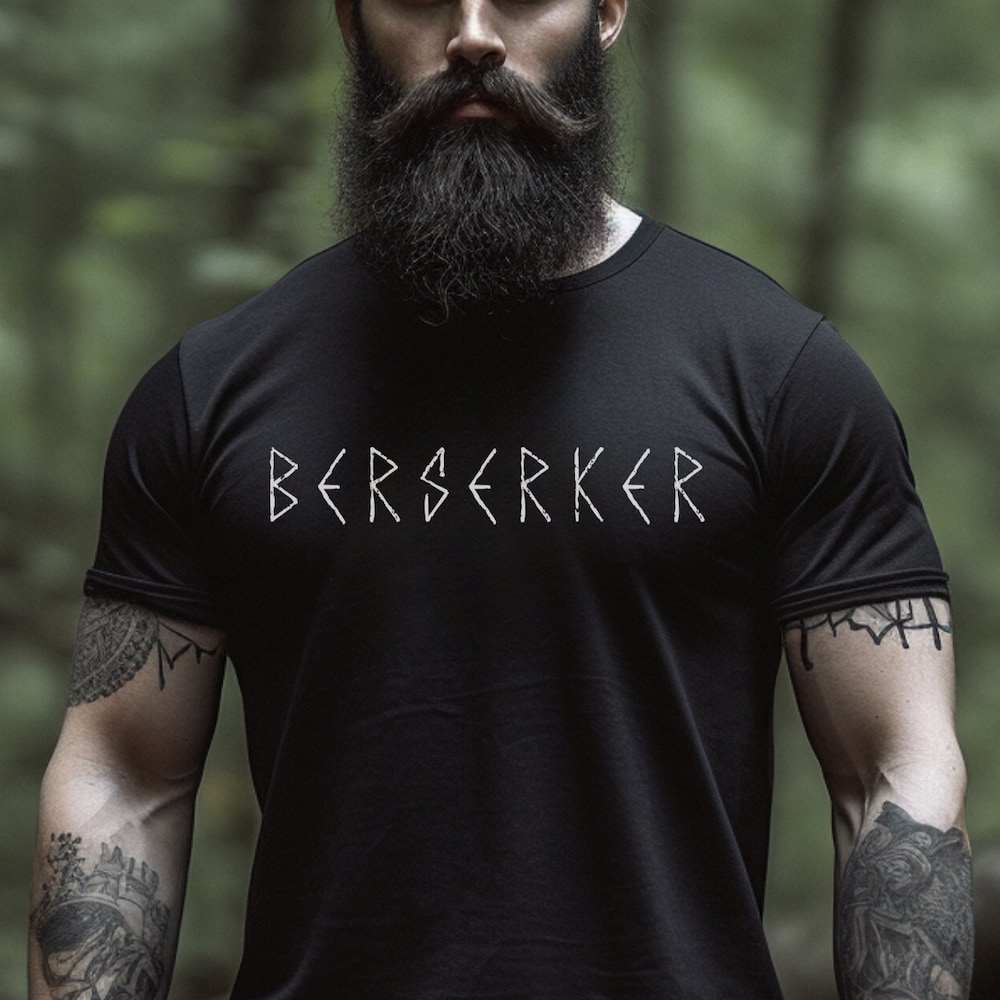 Berserker T-Shirt, Viking T-Shirt, Berserk Shirt, Viking Style, Nordic Shirt, Biker T-Shirt, Metal T-Shirt, Viking Shirt, Mens Metal Shirt