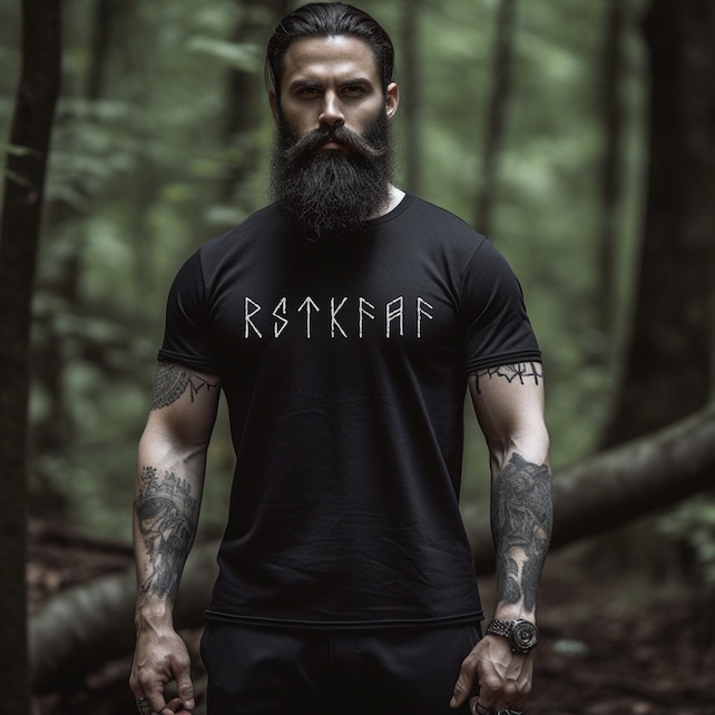 YOUR NAME in Futhark Runes Style T-Shirt, Personalized Shirt, Viking Shirt, Nordic Shirt, Biker Shirt, Metal Shirt, Goth Shirt, Norse Shirt