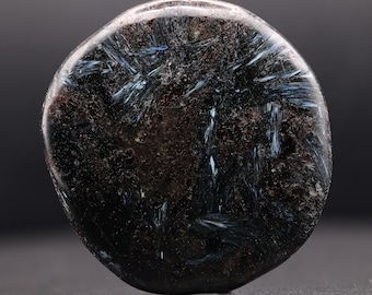 Polished Arfvedsonite: Rare Mineral Specimen, Collector's Gift