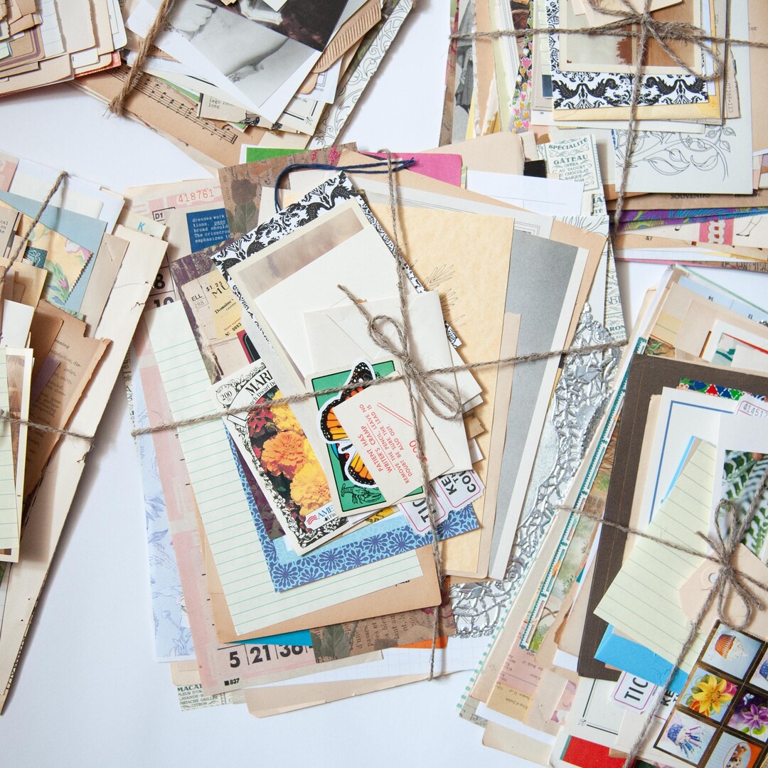 50+ Paper Pack Mystery Bundle of Book Pages and Ephemera | Vintage ...