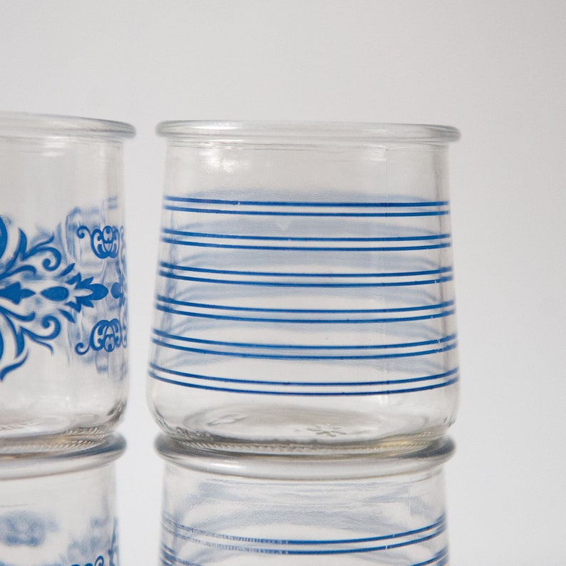 Set of 6 Yoplait Oui Glass Yogurt Jars Clean No Labels Etsy