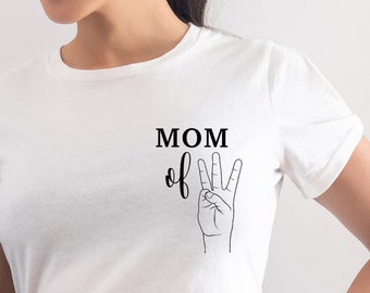 Bügelbild „Mom of…“ Bügelbilder für Mama, Geschenk Geburtstag, Shirt aufwerten, Shirt TShirt