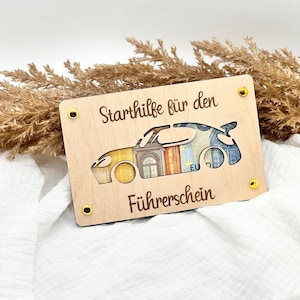 Führerschein Geburtstags Geldgeschenk Führerschein Individuelles Geschenk  zum verschenken zum Geburtstag Optional mit Bilderrahmen