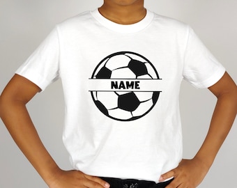 Bügelbild Fußball mit Name, Aufbügelbild Fußball, personalisiertes Bügelbild