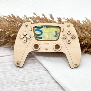 Holzkarte für Geldgeschenke , Controller Geschenk,Verpackung aus Holz Holzkarte für Geldscheine, Jugendliche, Geld für Jugendweihe,Teenager