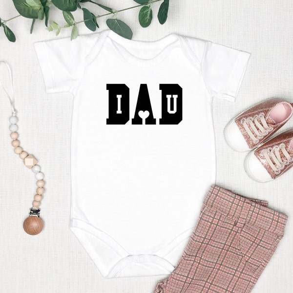 Father's Day Iron-On Patch | Dad I Love You | Men's Day | Birth | Gift for Dad, Baby Bodysuit Iron-On Patch, Iron-On Applique, Shirt Patch, Gift for Dad