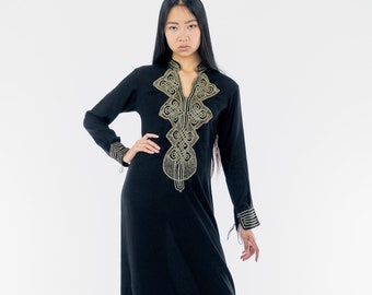 Golden Embroidery Tunic - Long