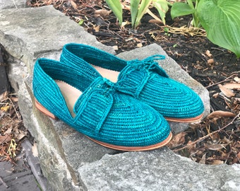 Moroccan Raffia Flat Shoes - US 8.5