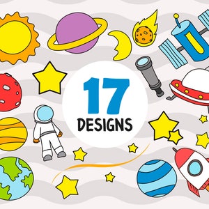 Doodle space svg,Space Doodle, Space, Cute Space Doodle, Alien Clip art, Space Clip art, Planet Clip art,print file,printble,svg file,svg