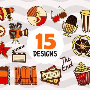 Vintage cinema svg, movie svg,Movie Time Eps,Popcorn Svg,Movie Frame,Cinema Clipart,Soda Svg,Ticket svg, print file,printable, svg file, svg