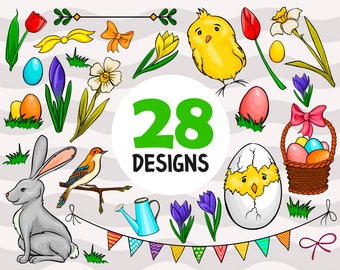 Svg de Pascua, paquete de verduras de Pascua, svg de conejo de Pascua, svg de pollo, svg de conejo, svg conejo, svg de Pascua, svg de vacaciones, archivo de impresión, imprimible, archivo svg, svg