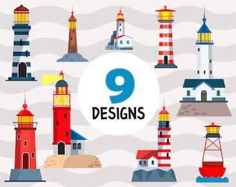 Lighthouse svg,Lighthouse Bundle SVG, Lighthouse SVG, Lighthouse Silhouette,sea svg, Nautical Svg,print file,printable, svg file