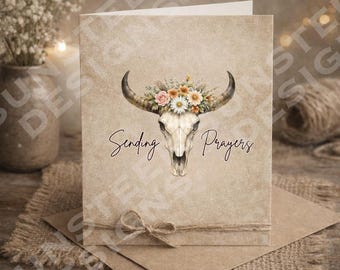 Wydrukowana lub cyfrowa kartka z życzeniami – Western Sending Prayers