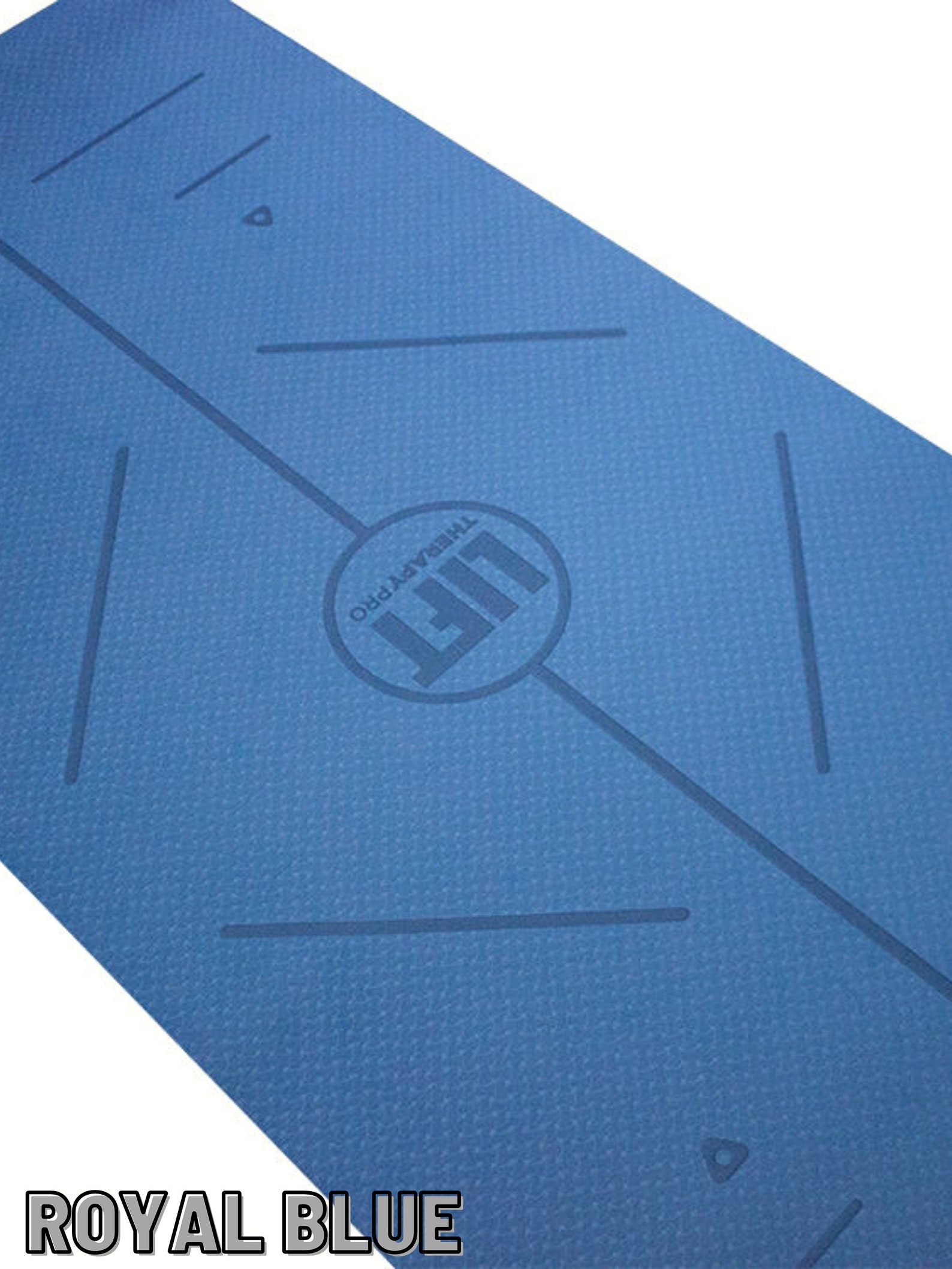 Long Wide Thick Yoga Mat With Body Lines for Indoor Outdoor Workout and