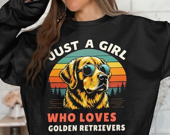 Retro Golden Retriever Sweatshirt: Dog Lover Apparel