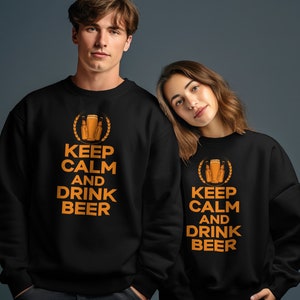 Keep Calm and Drink Beer T-Shirt, Funny Beer Lover Shirt, Beer Enthusiast Tee, Cool Beer Graphic Shirt, Casual Drinking Tee