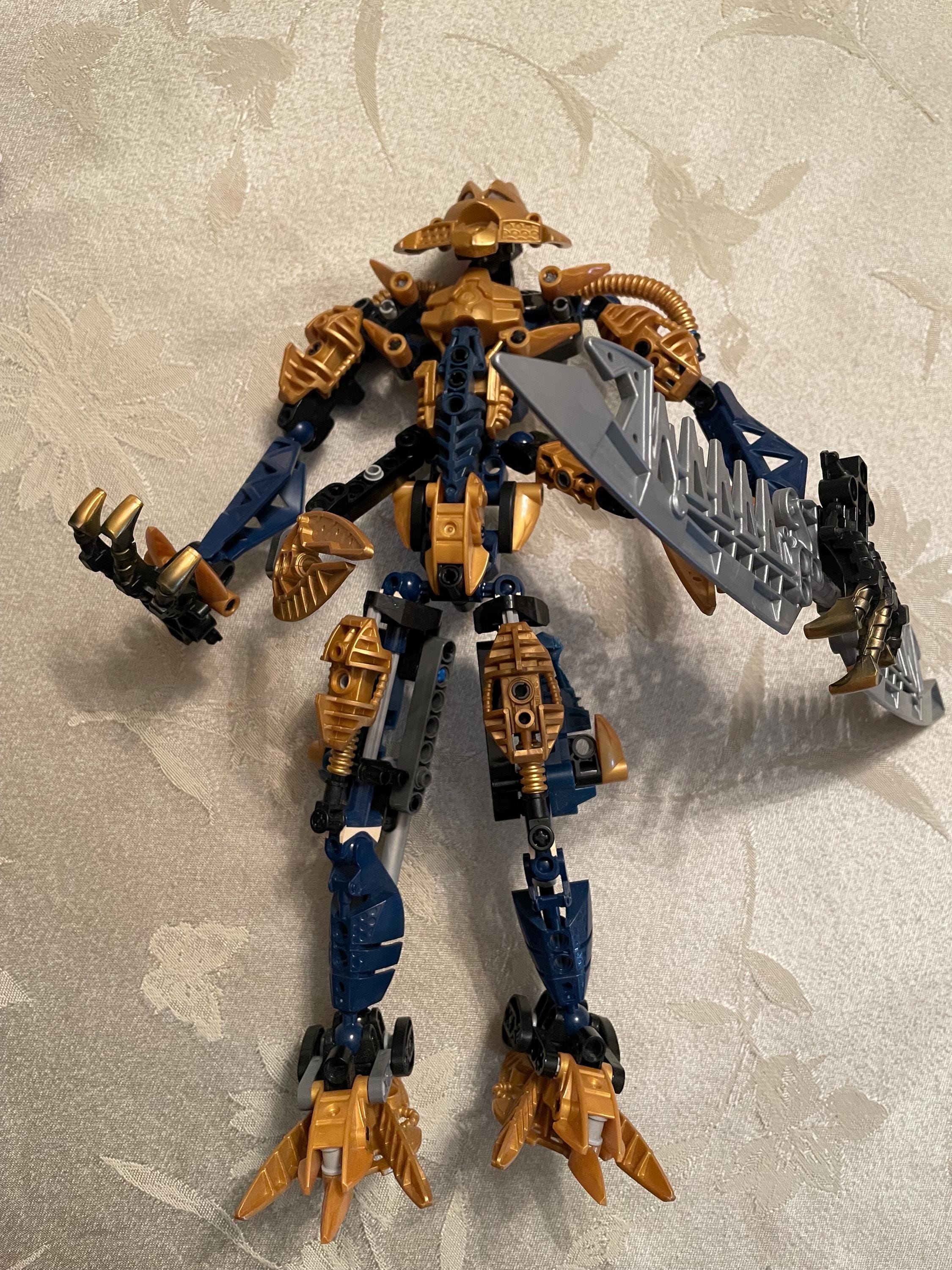 LEGO Bionicle (8734) BRUTAKA Gold Titan Warrior COMPLETE - Etsy