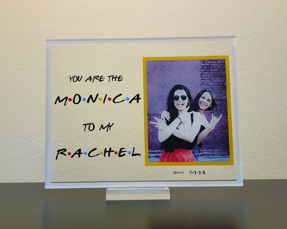 Personalised Friends tv show Gift, You r The Rachel to My Monica Friends  Plaque