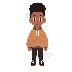 Black Boy in Sweatshirt
