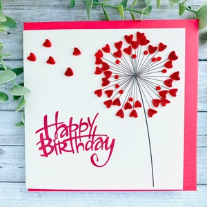 Joyeux anniversaire Quilling | Souhaits d'anniversaire | Carte d'anniversaire, carte d'art, cartes artisanales, carte faite main